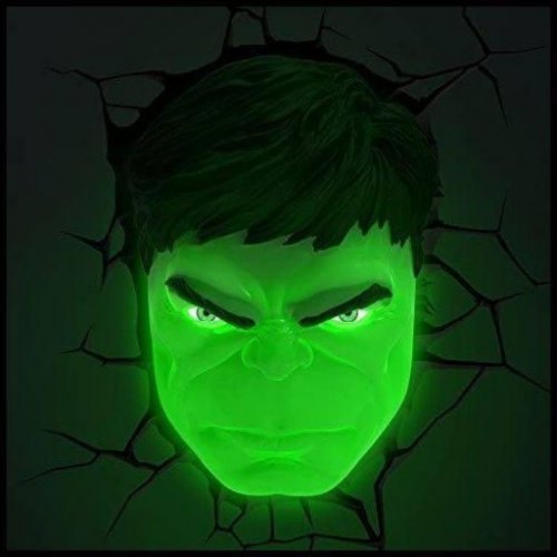 Marvel 3d Led Light Hulk Face 3d