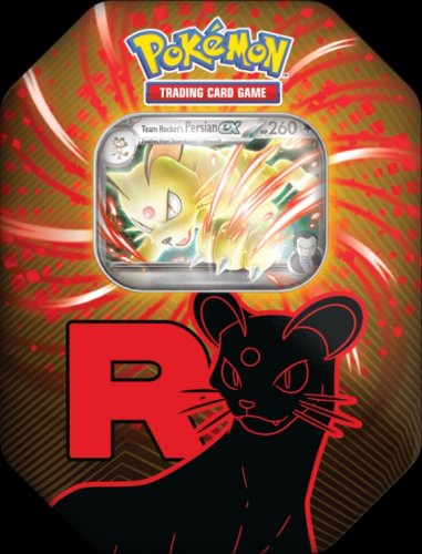 Pokemon TCG: SV10 Destined Rivals Tin (Team Rockets Persian ex)