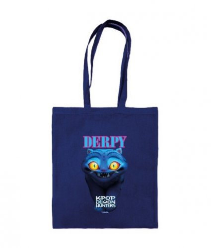 Laukku: K-pop Demon Hunters - Derpy - Navy Blue Tote Bag