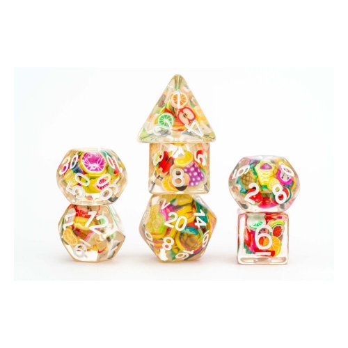 Noppasetti: Fanroll -  Dice Set Fruit (7)