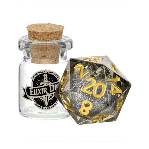Noppa: Fanroll - Liquid Core Dice Vanishing Oil D20 Elixir (1)