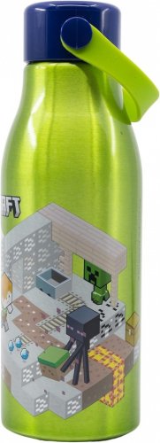 Juomapullo: Minecraft - Isometric Flexi Handle Aluminium (760ml)