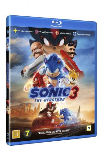 Sonic The Hedgehog 3 (Suomi) (Bly-ray)