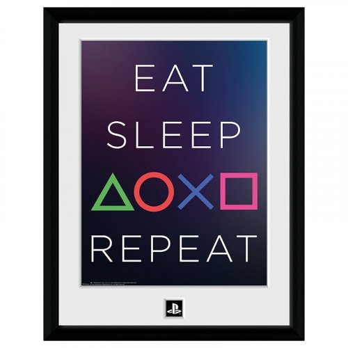Juliste: Playstation - Eat Sleep Repeat (30x40)
