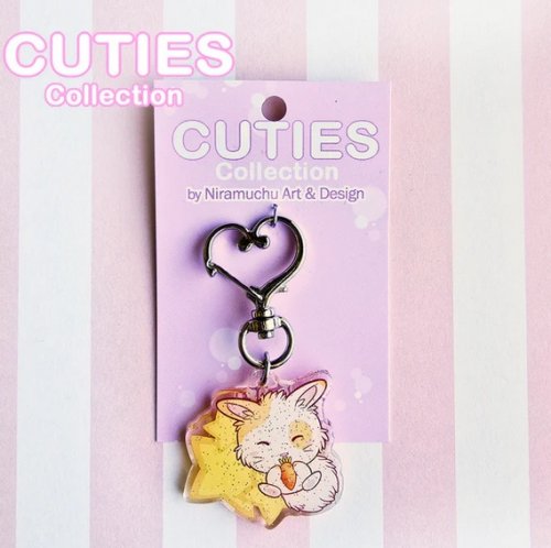 Avaimenper�: Cuties - Bunny Glitter Keycharm (4x3.5cm) (Niramuchu)
