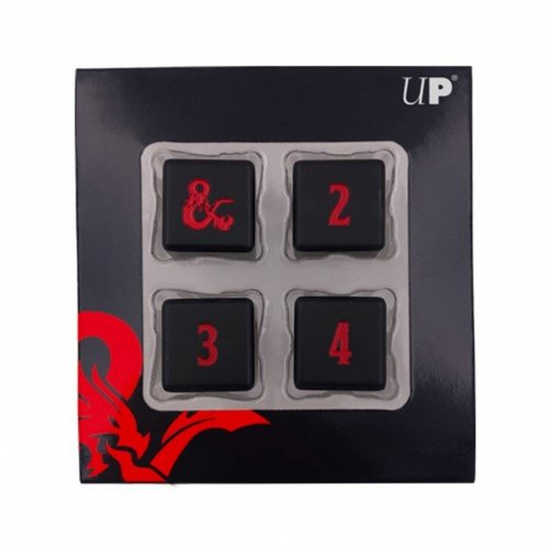 Dungeons & Dragons: Heavy Metal - Black And Red D6 Dice Set