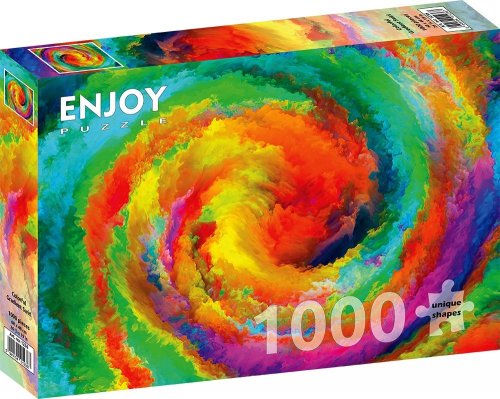 Palapeli: Colorful Gradient Swirl (1000)