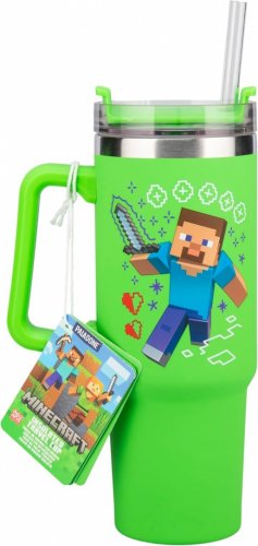 Matkamuki: Minecraft - Steve And Creeper, Green (900ml)