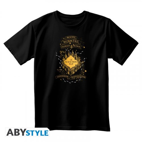 T-Paita: Harry Potter - The Marauders, Unisex Black (S)
