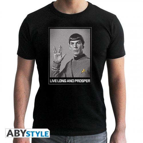 T-Paita: Star Trek - Spock, Man SS Black (M)