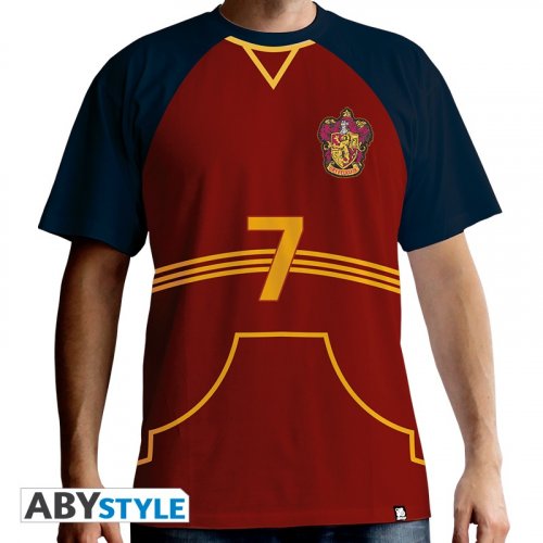 Harry Potter - Tshirt Quidditch Jersey Man Ss Red - Premium S
