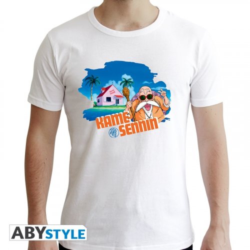 T-Paita: Dragon Ball - DBZ/Master Roshi, Man SS White (S)