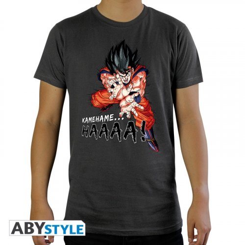 T-Paita: Dragon Ball - DBZ/Kamehameha, Man SS Dark Grey (XS)