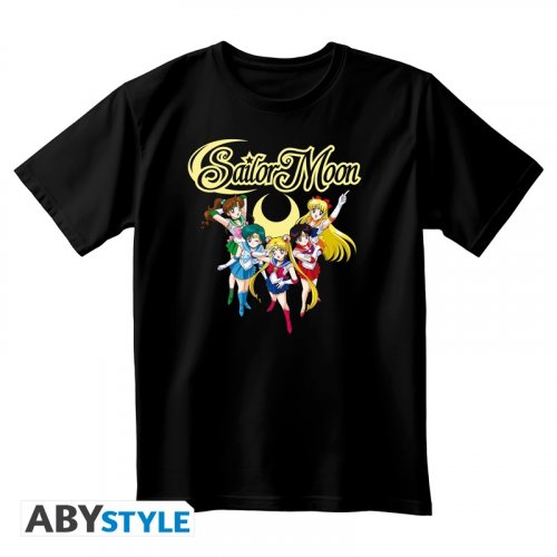 T-Paita: Sailor Moon - Sailor Guardians, Unisex Black (XS)