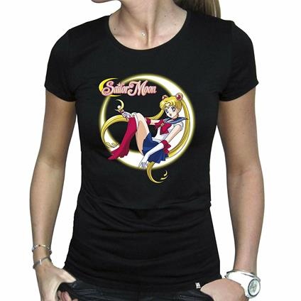 T-Paita: Sailor Moon - Sailor Moon, Woman Black (M)