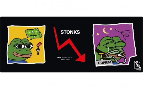 Hiirimatto: Supe Deskmat Stonks (92x36cm)