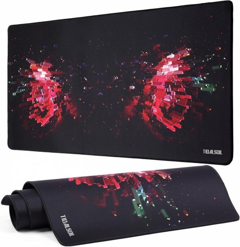 Hiirimatto: Extended Gaming Mousepad Tidalsoil - Red Pixel (90x40cm)