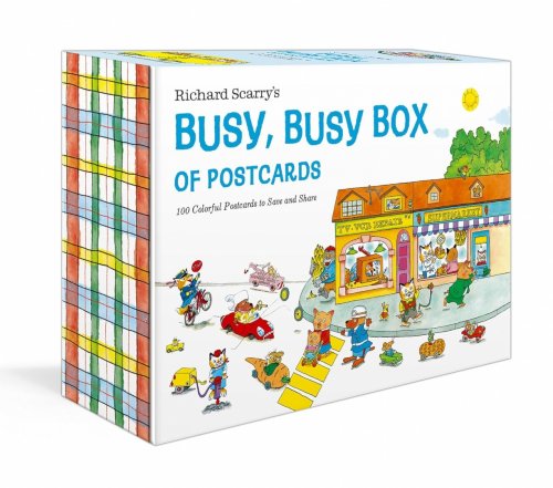 Postikortti: Richard Scarry's Busy, Busy Box of Postcards (100)