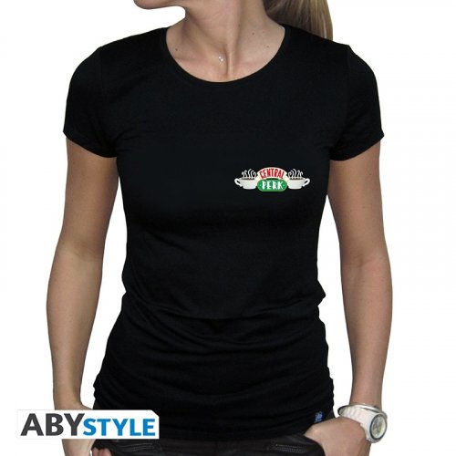 T-Paita: Friends - Central Perk, Woman SS Black (S)