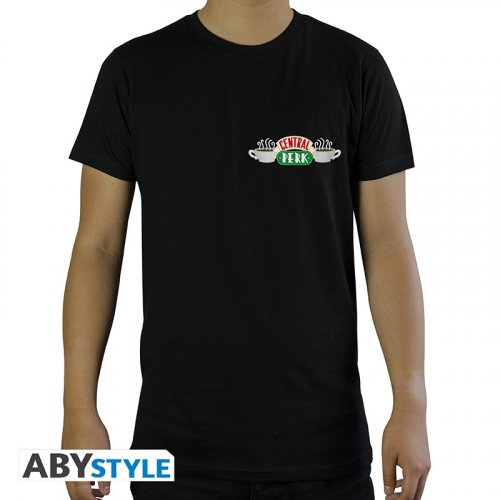 T-Paita: Friends - Central Perk, Man SS Black (XS)
