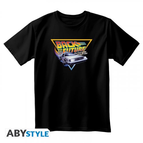 T-Paita: Back To The Future - Outatime, Unisex Black (S)