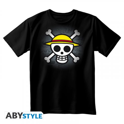 T-Paita: One Piece - Classic Skull, Unisex Black (XS)