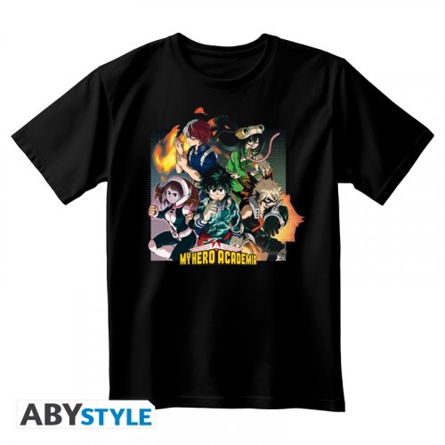 T-Paita: My Hero Academia - Group, Unisex Black (XS)