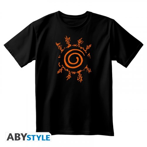T-Paita: Naruto Shippuden - Seal, Unisex Black (XS)