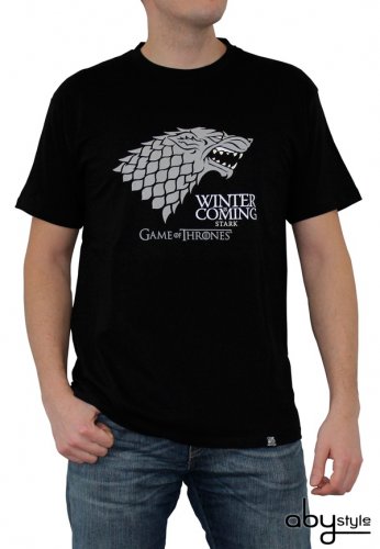 T-Paita: Game Of Thrones - Winter Is Coming, Man SS Black (S)