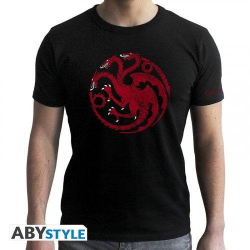 T-Paita: Game Of Thrones - Targaryen Man, SS Black (S)