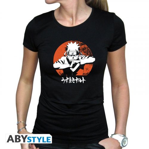 T-Paita: Naruto Shippuden - Naruto, Woman SS Black (S)