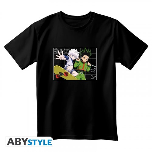 T-Paita: Hunter X Hunter - Gon & Killua, Unisex Black (M)