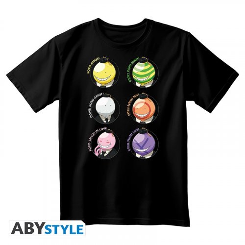 T-Paita: Assassination Classroom - Emotions, Unisex Black (XS)