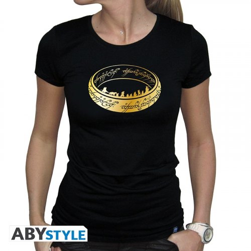 T-Paita: Lord Of The Rings - One Ring, Woman SS Black (S)