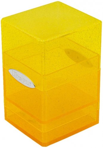 Ultra Pro: Satin Tower - Glitter Yellow