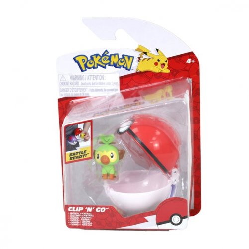 Pokemon: Clip N Go - Grookry + Pokeball