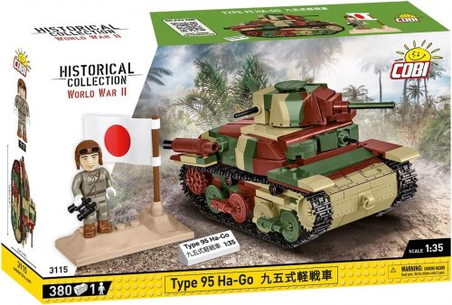 Cobi: World War II - Type 95 Ha-Go Japanese Tank 380kl (380)