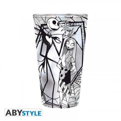 Glass: Nightmare Before Xmas - Jack & Sally (400ml)
