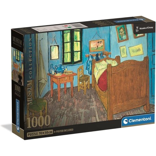 Palapeli: Museum Van Gogh - Bedroom In Arles Puzzle (1000)