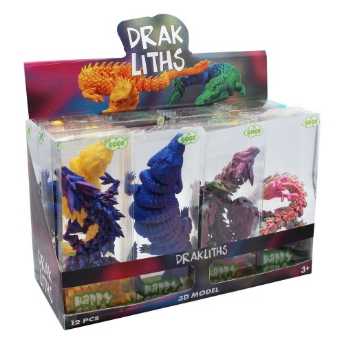 Fidget: Drakliths 3D Fidget Toy Animals (Satunnainen, 15cm)
