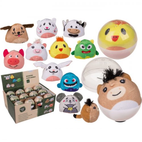 Pehmo: Reversible Plush Animals Capsule (Satunnainen, 6.2cm)
