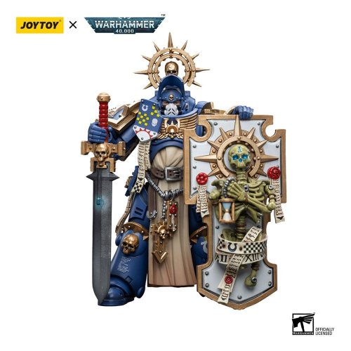 Figu: Warhammer 40k - Ultramarines Primaris Captain w. Shield & Sword (12cm)