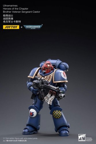 Figu: Warhammer 40k - Heroes of the Chapter Veteran Sergeant Castor (12cm)