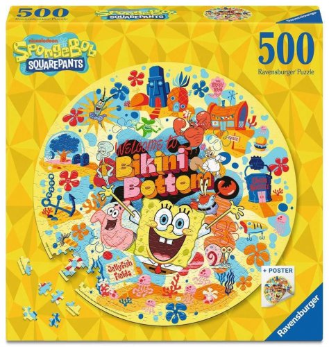 Palapeli: SpongeBob SquarePants - Welcome to Bikini Bottom Round (500)
