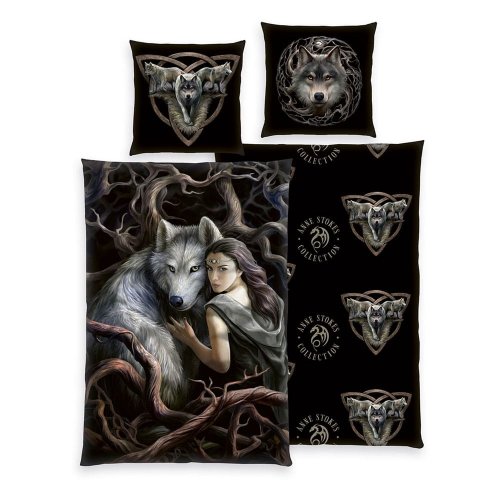 Pussilakanasetti: Anne Stokes - Wolfs