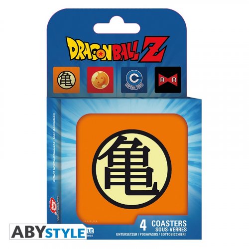 Lasinalunen: Dragon Ball - Symbols, Set of 4