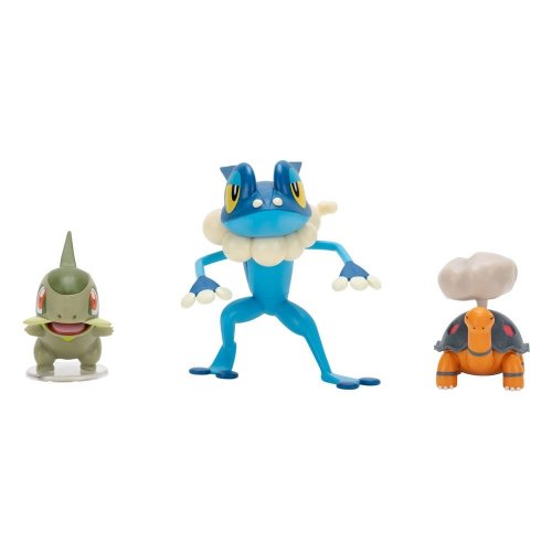 Pokemon: First Partner Battle Figure - Torkoal, Axew & Frogadier