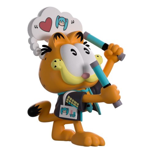 Hatsune Miku X Garfield Vinyl Figure Miku Concert Garfield 13 Cm