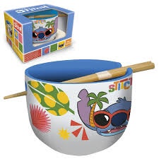 Kulho: Stitch - Sunny Leaves Toyce With Chopsticks Ramen Giftbox (500ml)