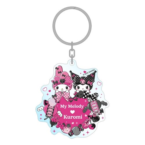 Avaimenper�: Sanrio - Pink Black Party Series My Melody & Kuromi